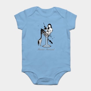 Martini Mermaid Baby Bodysuit